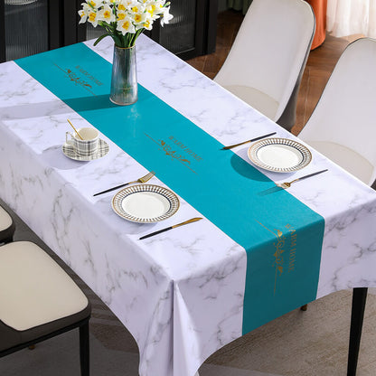 Wasser- und ölbeständige Marmor-Tischdecke