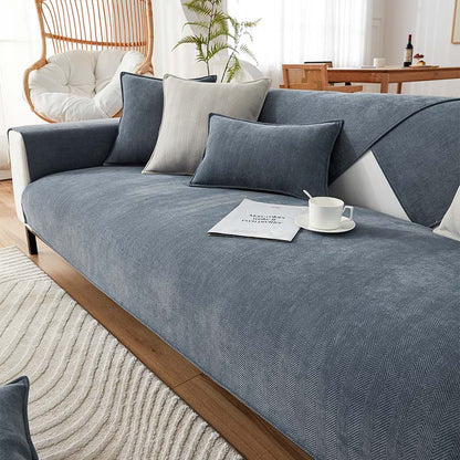 Fischgräten-Chenille  Stoff Möbelschutz, Sofa Abdeckung