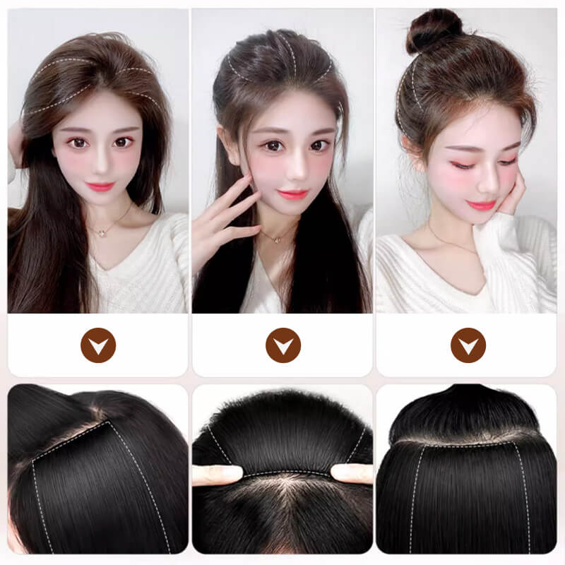 Upgrade thickened fluffy hair piece