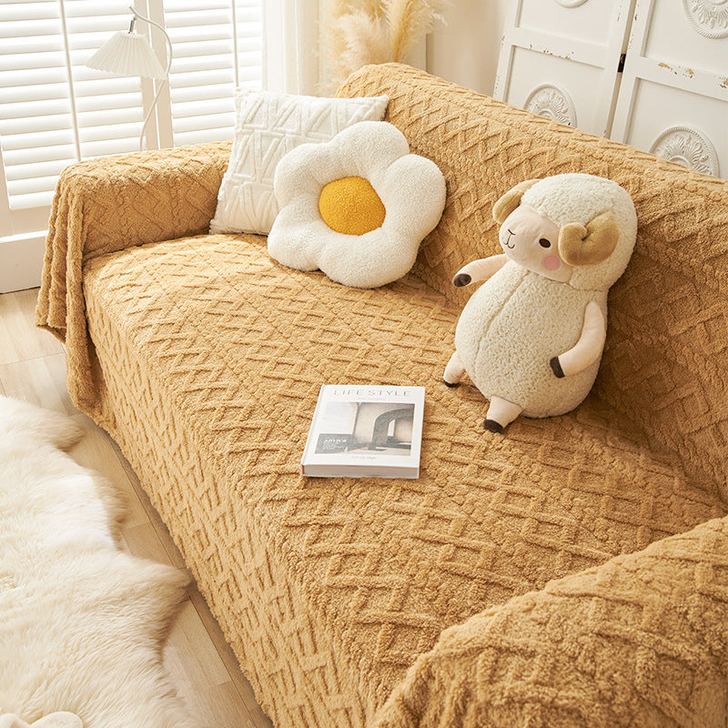 Moderne Sofa Abdeckung Colorblock Anti-Kratz Haus schützende Couch Abdeckung