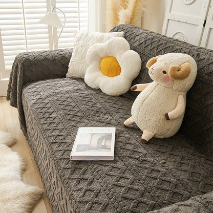Moderne Sofa Abdeckung Colorblock Anti-Kratz Haus schützende Couch Abdeckung