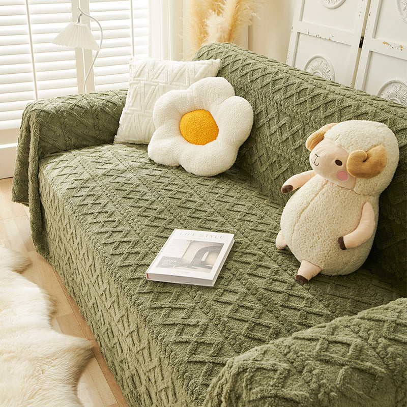 Moderne Sofa Abdeckung Colorblock Anti-Kratz Haus schützende Couch Abdeckung