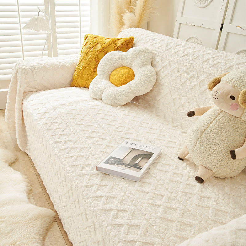 Moderne Sofa Abdeckung Colorblock Anti-Kratz Haus schützende Couch Abdeckung