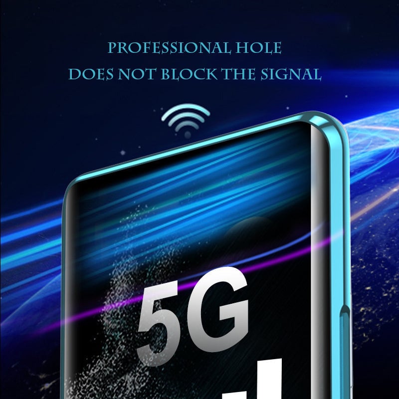 Leder + Glas Doppelseitige Magnetische Hülle für Samsung S23 Ultra