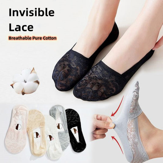 Spitzen-Crewsocken, die Nicht Abfallen