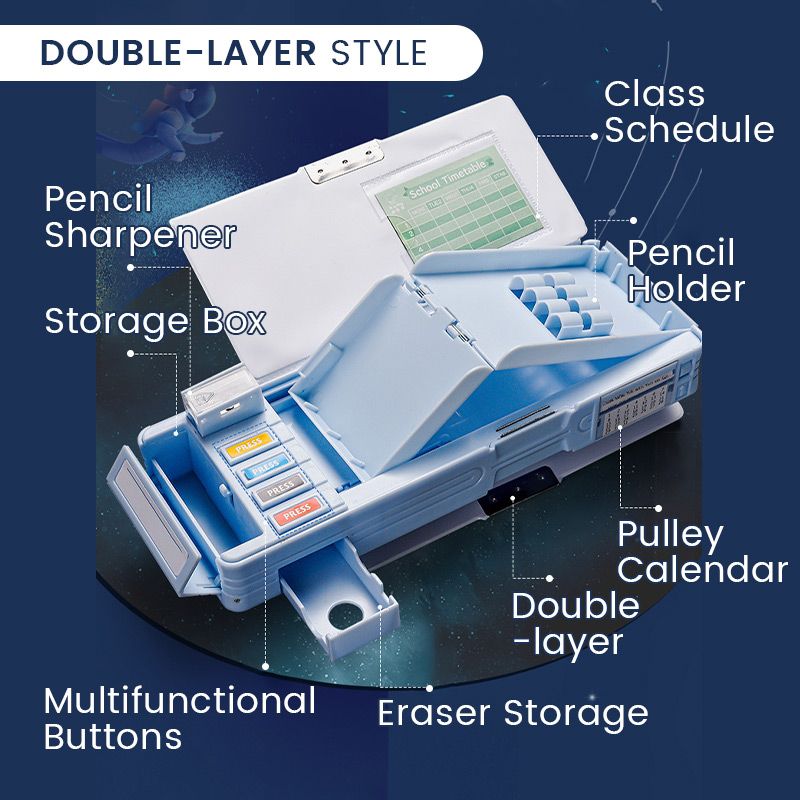 Multifunktionales Federmäppchen mit Großem Fassungsvermögen