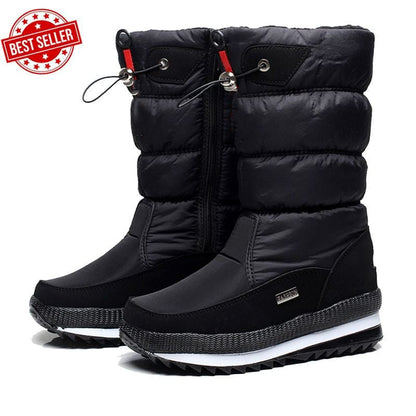 💖Ideales Geschenk: Hochwertiger, rutschfester und wasserdichter Schneestiefel aus Kunstfell für Damen👢