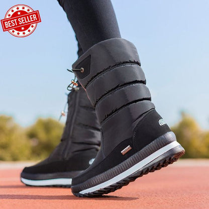 💖Ideales Geschenk: Hochwertiger, rutschfester und wasserdichter Schneestiefel aus Kunstfell für Damen👢