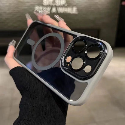 🎅Weihnachtsangebot 49% Rabatt💥 Getönte, stoßfeste, magnetische iPhone-Hülle