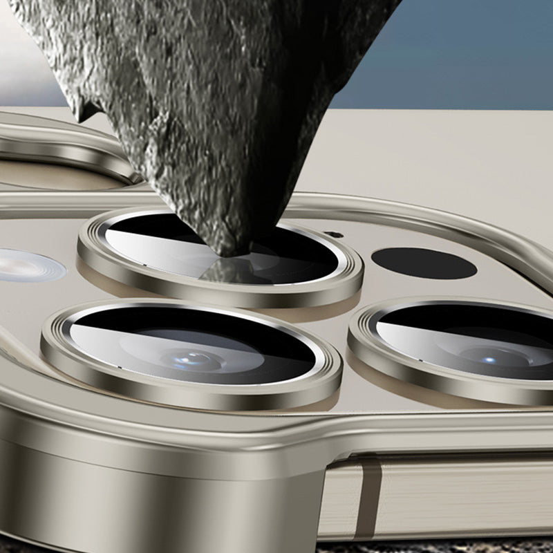 Fallsichere Handyhülle mit speziell geformtem Metall-Eckpad für iPhone (kostenloser Linsenfilm)