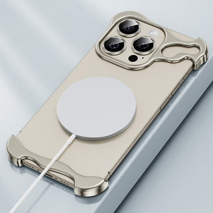 Fallsichere Handyhülle mit speziell geformtem Metall-Eckpad für iPhone (kostenloser Linsenfilm)