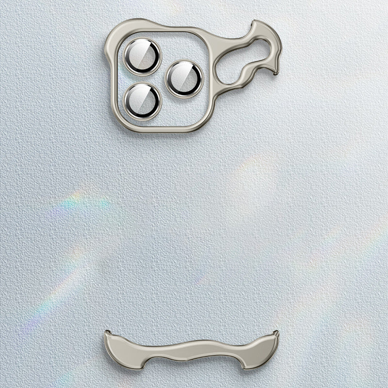 Fallsichere Handyhülle mit speziell geformtem Metall-Eckpad für iPhone (kostenloser Linsenfilm)