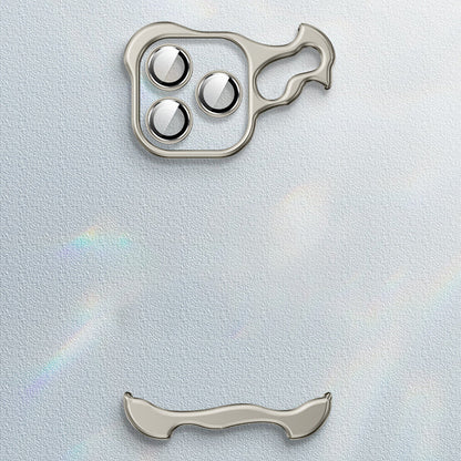 Fallsichere Handyhülle mit speziell geformtem Metall-Eckpad für iPhone (kostenloser Linsenfilm)