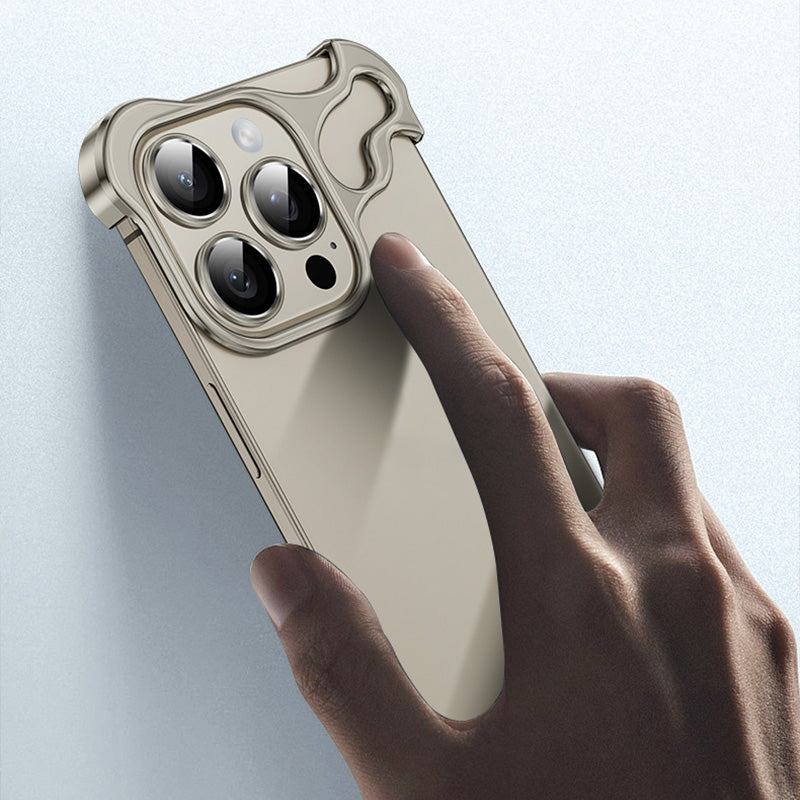 Fallsichere Handyhülle mit speziell geformtem Metall-Eckpad für iPhone (kostenloser Linsenfilm)