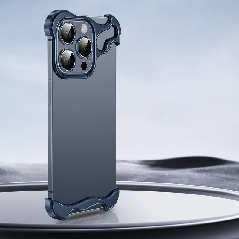 Fallsichere Handyhülle mit speziell geformtem Metall-Eckpad für iPhone (kostenloser Linsenfilm)