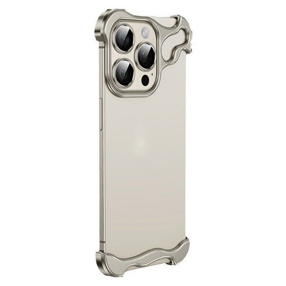 Fallsichere Handyhülle mit speziell geformtem Metall-Eckpad für iPhone (kostenloser Linsenfilm)