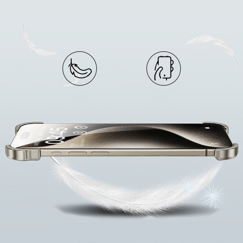Fallsichere Handyhülle mit speziell geformtem Metall-Eckpad für iPhone (kostenloser Linsenfilm)