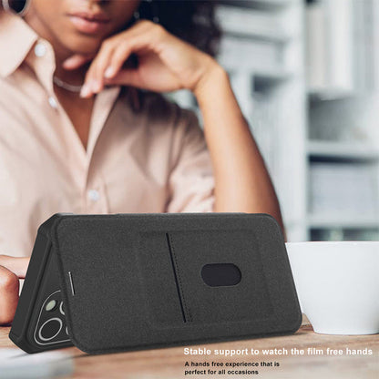 Magnetische Klapphülle für iPhone mit Kartensteckplatz